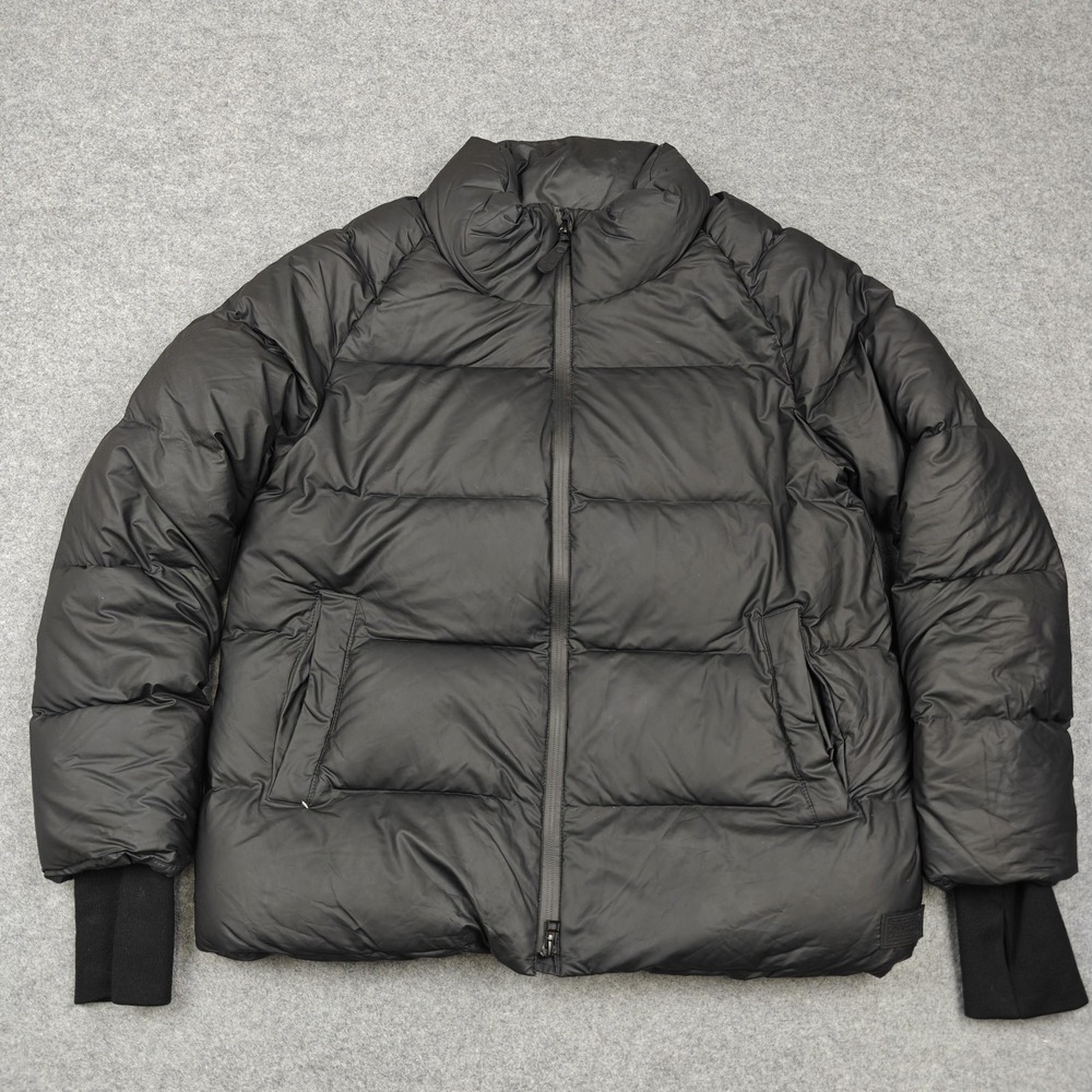 Pendleton Jacket Mens Medium Black Down Puffer Insulated Full Zip Pockets Lined